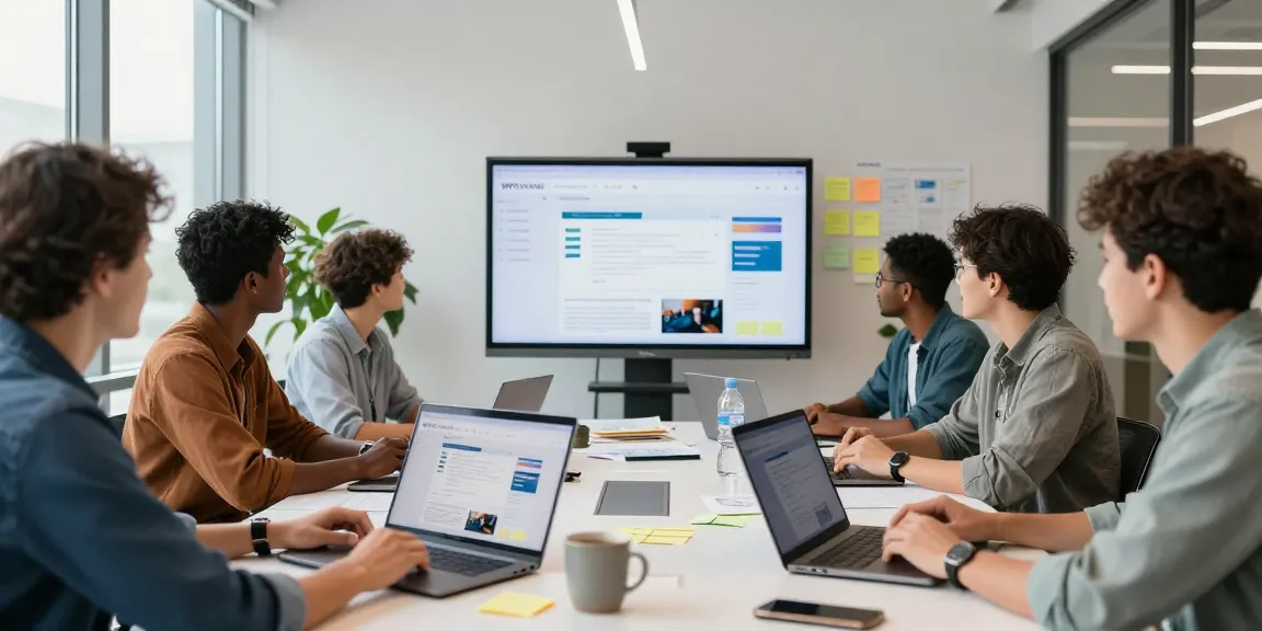 Team collaboration at the WPS Official Website office, showcasing productivity and innovation.