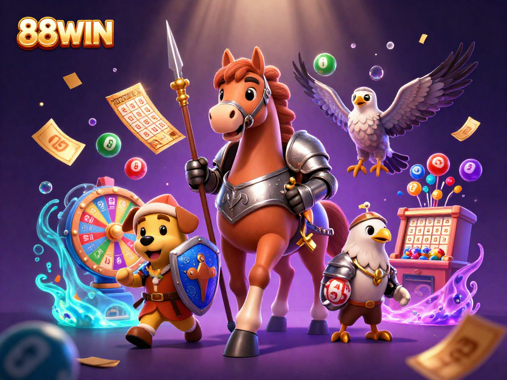 Experience thrilling gameplay with 88WIN's vibrant gaming scene full of excitement and prizes.