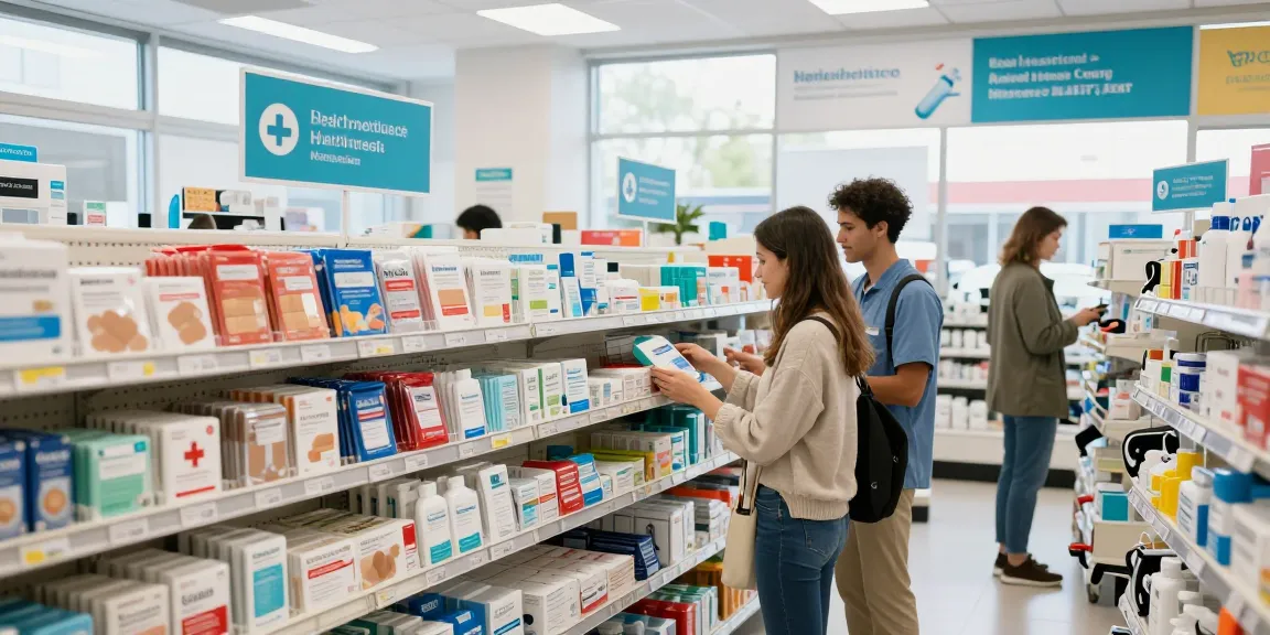 Shopping for medical supplies in Montreal with expert assistance, showcasing various healthcare products.