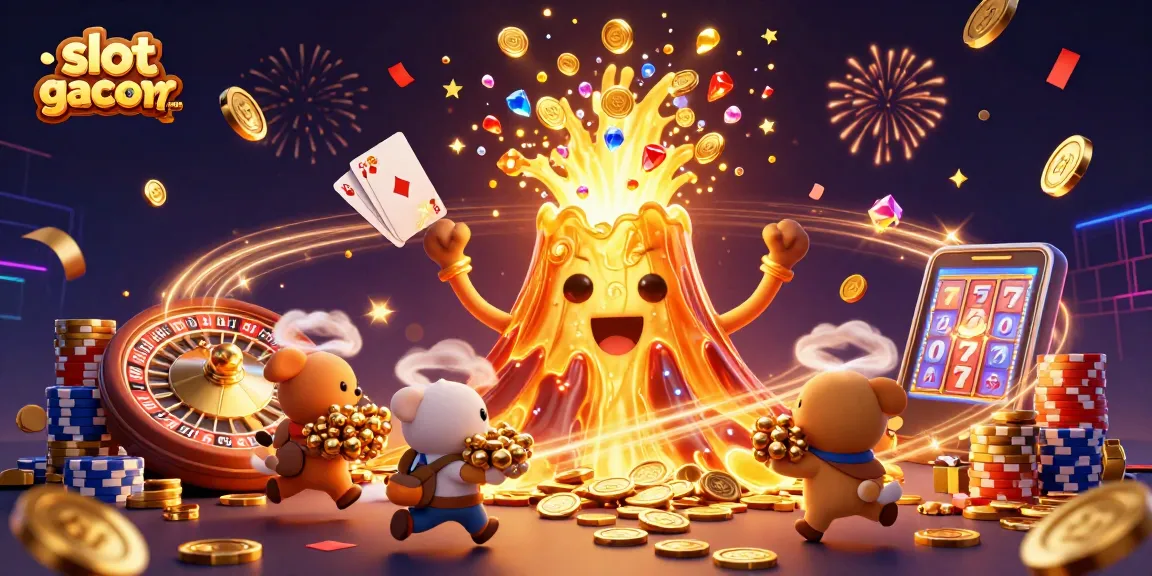 Spin the reels of slot gacor mahjong to unleash treasures in a vibrant casino scene.